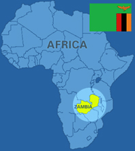 zambia map